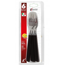 FORCHETTE SET6 INOX NERO (8pz)